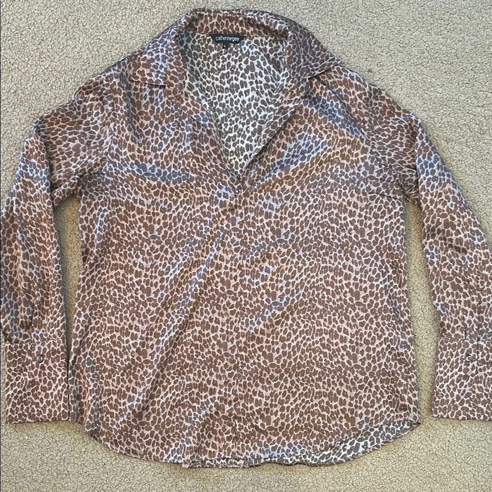 Leopard Print Blouse